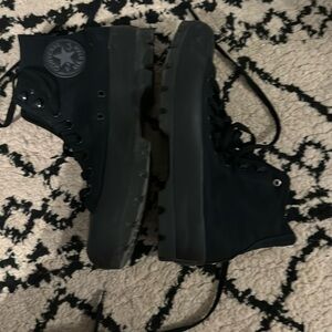 Black high top Converse